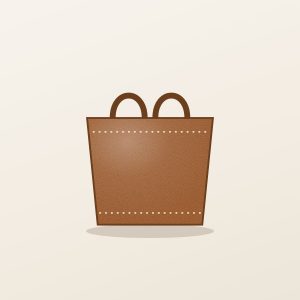 Large Tote Bag in Vegetable-Tanned Leather — Cognac